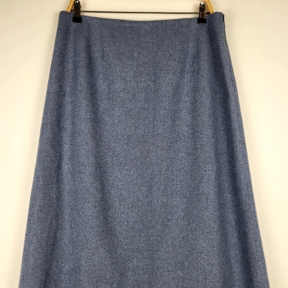 Pendleton %100 Virgin Wool Long Pencil Skirt with fringe hem size 14 - Picture 5 of 7